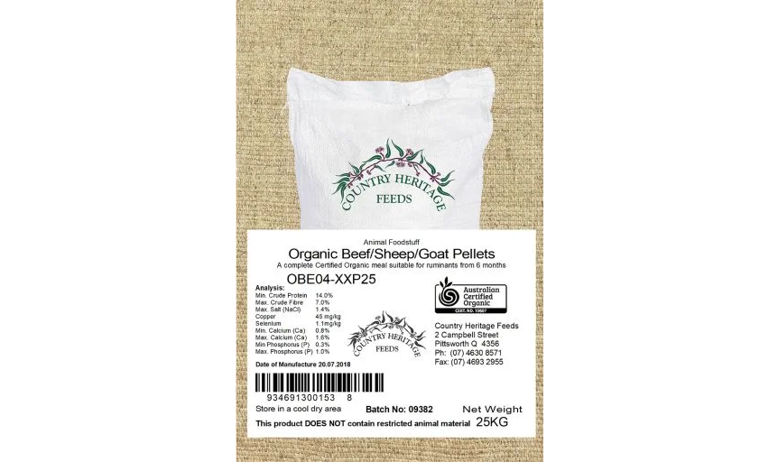 Country Heritage Organic Beef Sheep & Goat Mash 20