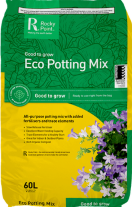 Rocky Point Eco Potting Mix 60ltr