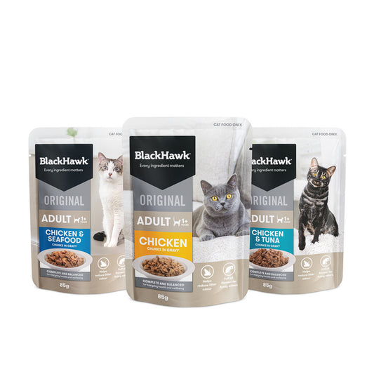 Blackhawk Original Adult Cat Wet Food Variety Pack 85gm x 12pk