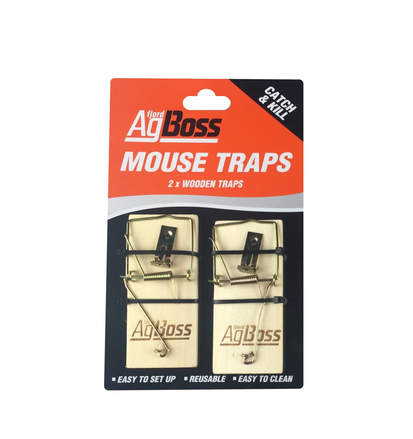 Agboss Wooden Mouse Trap 2pk