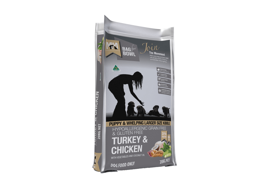 Meals For Mutts Large Breed Puppy Grain Free Turkey & Chicken