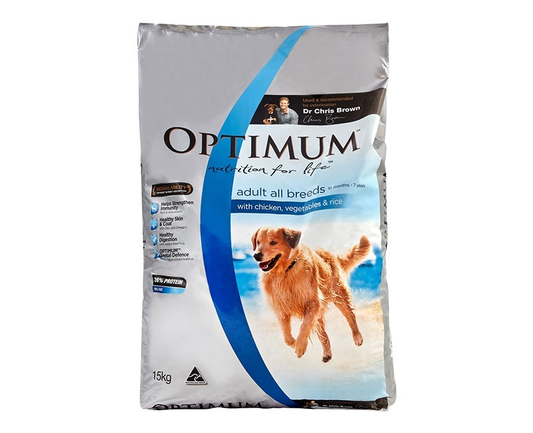 Optimum Adult Dog Chicken Veg & Rice 15kg