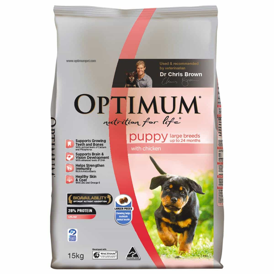 Optimum Large Breed Puppy Chicken 15Kg