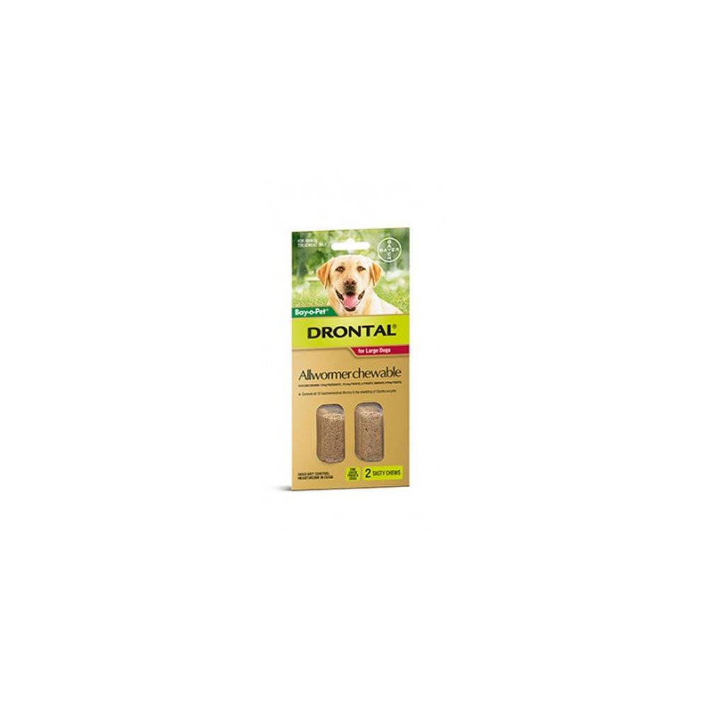 Bayer Drontal Large Dogs 2 chews