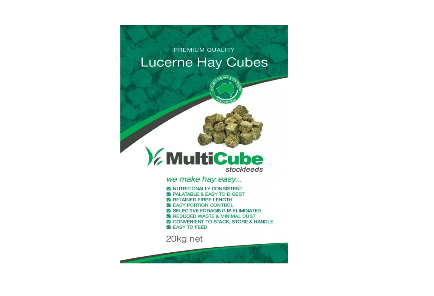 Multicube Lucerne Hay cubes 20kg